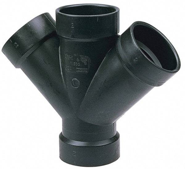 NIBCO - 2 x 1-1/2 x 1-1/2", ABS Drain, Waste & Vent Pipe - All Hub - USA Tool & Supply