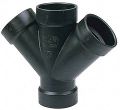NIBCO - 4 x 4 x 2 x 2", ABS Drain, Waste & Vent Pipe - All Hub - USA Tool & Supply