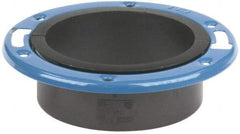 NIBCO - 4" Pipe, 5-3/8" OD, ABS Adjustable Closet Flange - 180° Max Working Temp, Hub End Connections - USA Tool & Supply