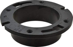 NIBCO - 4" Pipe, 5-3/8" OD, ABS Closet Flange Hub - 180° Max Working Temp, Hub End Connections - USA Tool & Supply