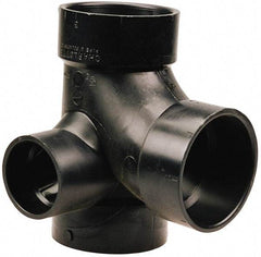 NIBCO - 3 x 3 x 3 x 2", ABS Drain, Waste & Vent Pipe - All Hub - USA Tool & Supply