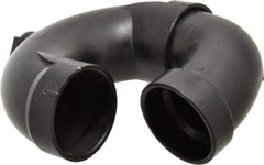 NIBCO - 2", ABS Drain, Waste & Vent Pipe P Trap - Hub x Hub x CO with Plug - USA Tool & Supply