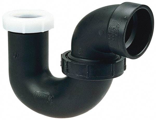 NIBCO - 1-1/4", ABS Drain, Waste & Vent Pipe P Trap with Union - Hub x SJ - USA Tool & Supply