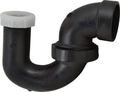 NIBCO - 1-1/2 x 1-1/4", ABS Drain, Waste & Vent Pipe P Trap with Union - Hub x SJ - USA Tool & Supply