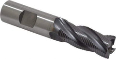 OSG - 3/4" Diam, Fine Pitch, 1-5/8" LOC, 4 Flute Cobalt Roughing Square End Mill - TiCN Finish, 3-7/8" OAL, 3/4" Shank Diam, Single End, Centercutting, 30° Helix - USA Tool & Supply