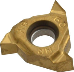 Seco - 16NR Internal Right Hand 48-8 Partial Profile 60° Laydown Threading Insert - Grade CP500, TiAlN/TiN Coated Carbide - USA Tool & Supply