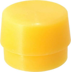 Garland - 2" Face Diam, Grade Extra Hard, Yellow Hammer Tip/Face - Plastic - USA Tool & Supply