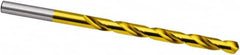Taper Length Drill Bit: 0.1083″ Dia, 118 ° TiN Finish, RH Cut, Spiral Flute, Straight Shank, Series 667