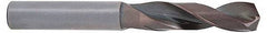 Accupro - #10 140° Solid Carbide Jobber Drill - AlTiN Finish, Right Hand Cut, Spiral Flute, Straight Shank, 2-1/2" OAL, Notched Point - USA Tool & Supply