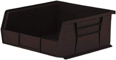 Akro-Mils - 50 Lb. Load Capacity, 10-7/8" Deep, Black Polymer Hopper Stacking Bin - 5" High x 11" Wide x 10-7/8" Long - USA Tool & Supply