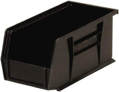 Akro-Mils - 30 Lb. Load Capacity, 10-7/8" Deep, Black Polymer Hopper Stacking Bin - 5" High x 5-1/2" Wide x 10-7/8" Long - USA Tool & Supply