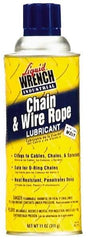 Liquid Wrench - 11 oz Aerosol General Purpose Chain & Cable Lubricant - Clear Bright Yellow, -20 to 650°F - USA Tool & Supply