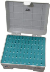 Meyer Gage - 65 Piece, 0.22-1.5 mm Diameter Plug and Pin Gage Set - Plus 0.0001 Inch Tolerance, Class Z - USA Tool & Supply