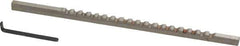 Value Collection - 3mm Keyway Width, Style A, Keyway Broach - High Speed Steel, Bright Finish, 1/8" Broach Body Width, 13/64" to 1-1/8" LOC, 5" OAL - USA Tool & Supply