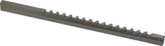 Value Collection - 5mm Keyway Width, Style B-1, Keyway Broach - High Speed Steel, Bright Finish, 1/4" Broach Body Width, 19/64" to 1-11/16" LOC, 6-3/4" OAL - USA Tool & Supply