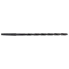 Interstate - 1-1/64", 3MT 118° Point High Speed Steel Taper Shank Drill Bit - USA Tool & Supply