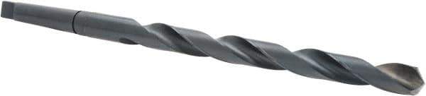Interstate - 1-1/32", 3MT 118° Point High Speed Steel Taper Shank Drill Bit - Oxide Finish, 12" Flute Length, 18" OAL, Spiral Flute, Series 502 - USA Tool & Supply