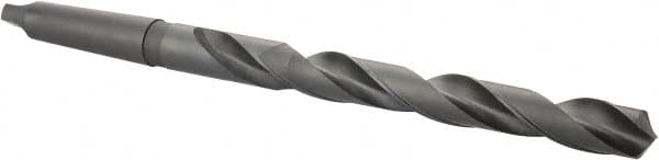 Interstate - 1-7/32", 4MT 118° Point High Speed Steel Taper Shank Drill Bit - USA Tool & Supply