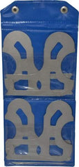 Value Collection - 10 Piece, 0.55 to 1 Inch Radius, Steel Radius Gage Set - Satin Chrome Coated - USA Tool & Supply