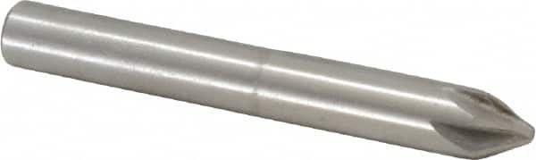 Interstate - 1/4" Head Diam, 1/4" Shank Diam, 6 Flute 60° Cobalt Countersink - USA Tool & Supply