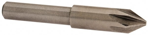 Interstate - 5/16" Head Diam, 1/4" Shank Diam, 6 Flute 60° Cobalt Countersink - USA Tool & Supply