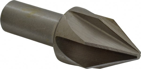 Interstate - 1-1/4" Head Diam, 3/4" Shank Diam, 6 Flute 60° Cobalt Countersink - USA Tool & Supply