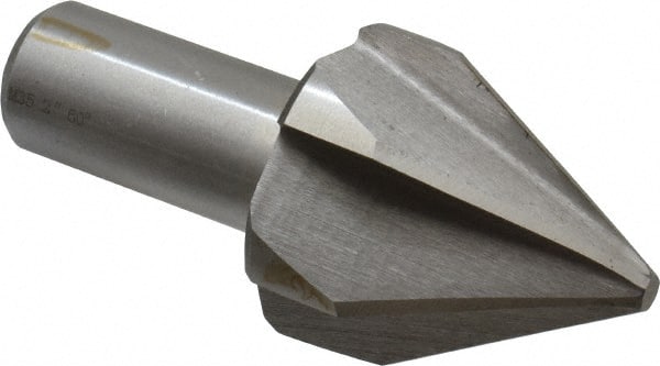 Interstate - 2" Head Diam, 1" Shank Diam, 6 Flute 60° Cobalt Countersink - USA Tool & Supply