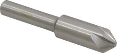Interstate - 3/8" Head Diam, 1/4" Shank Diam, 6 Flute 82° Cobalt Countersink - USA Tool & Supply