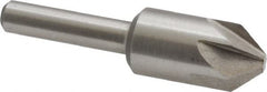 Interstate - 1/2" Head Diam, 1/4" Shank Diam, 6 Flute 82° Cobalt Countersink - USA Tool & Supply