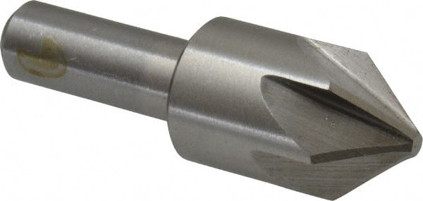 Interstate - 7/8" Head Diam, 1/2" Shank Diam, 6 Flute 82° Cobalt Countersink - USA Tool & Supply