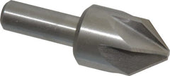 Interstate - 1" Head Diam, 1/2" Shank Diam, 6 Flute 82° Cobalt Countersink - USA Tool & Supply