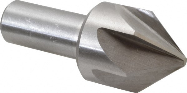 Interstate - 1-3/4" Head Diam, 1" Shank Diam, 6 Flute 82° Cobalt Countersink - USA Tool & Supply