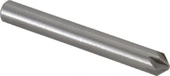Interstate - 1/4" Head Diam, 1/4" Shank Diam, 6 Flute 90° Cobalt Countersink - USA Tool & Supply