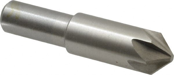 Interstate - 5/8" Head Diam, 1/2" Shank Diam, 6 Flute 90° Cobalt Countersink - USA Tool & Supply