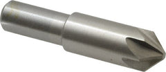 Interstate - 5/8" Head Diam, 1/2" Shank Diam, 6 Flute 90° Cobalt Countersink - USA Tool & Supply