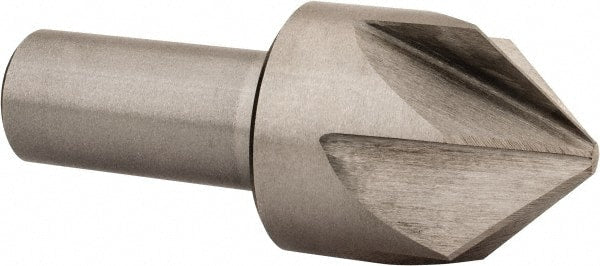 Interstate - 1-3/4" Head Diam, 1" Shank Diam, 6 Flute 90° Cobalt Countersink - USA Tool & Supply