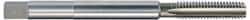 Hertel - 7/16-14 UNC, 4 Flute Plug Hand Pulley Tap - High Speed Steel, Bright Finish, Right Hand Flute, H3 Thread Limit, 6" OAL - USA Tool & Supply