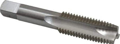 Interstate - 3/4-10 UNC, 3 Flute, Bright Finish, High Speed Steel Spiral Point Tap - Plug Chamfer, Right Hand Thread, 4-1/4" OAL - Exact Industrial Supply