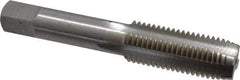 Interstate - 11/16-12 UNS 4 Flute Bright Finish High Speed Steel Straight Flute Standard Hand Tap - Plug, Right Hand Thread, 4-1/32" OAL, H3 Limit, Oversize - USA Tool & Supply