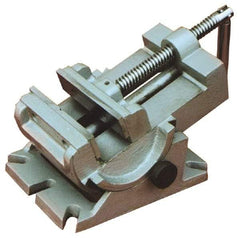 Interstate - 4-1/4" Jaw Opening Capacity x 1-1/2" Throat Depth, Horizontal Drill Press Vise - 4-1/2" Wide x 1-1/2" High Jaw, Stationary Base, Standard Speed, 7-1/2" OAL x 4.33" Overall Height - USA Tool & Supply