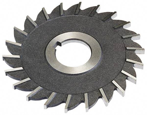 Keo - 6" Diam x 13/32" Width of Cut, 30 Teeth, High Speed Steel Side Milling Cutter - Straight Teeth, Uncoated - USA Tool & Supply