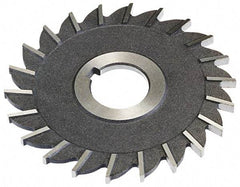 Keo - 4" Diam x 3/4" Width of Cut, 24 Teeth, High Speed Steel Side Milling Cutter - Straight Teeth, Uncoated - USA Tool & Supply