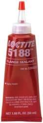 Loctite - 50 mL Tube Red Polyurethane Joint Sealant - -65 to 300°F Operating Temp, 24 hr Full Cure Time, Series 5188 - USA Tool & Supply