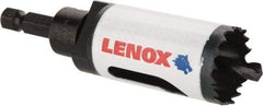 Lenox - 1-1/8" Diam, 1-9/16" Cutting Depth, Hole Saw - Bi-Metal Saw, Toothed Edge - USA Tool & Supply