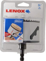 Lenox - 3-1/4" Diam, 1-9/16" Cutting Depth, Hole Saw - Bi-Metal Saw, Toothed Edge - USA Tool & Supply