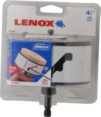 Lenox - 4-1/8" Diam, 1-9/16" Cutting Depth, Hole Saw - Bi-Metal Saw, Toothed Edge - USA Tool & Supply