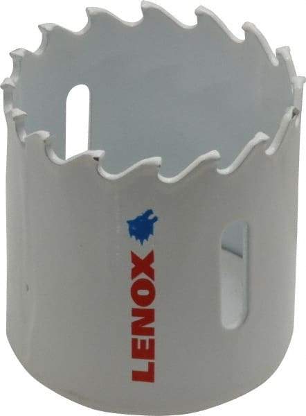 Lenox - 1-3/4" Diam, 1-1/2" Cutting Depth, Hole Saw - Carbide-Tipped Saw, Toothed Edge - USA Tool & Supply