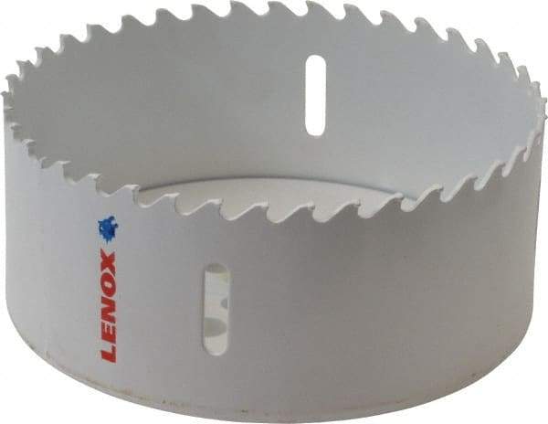 Lenox - 4-1/4" Diam, 1-1/2" Cutting Depth, Hole Saw - Carbide-Tipped Saw, Toothed Edge - USA Tool & Supply