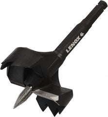 Lenox - 3-5/8", 7/16" Hex Shank, Bright Finish, Steel Self Feed Drill Bit - USA Tool & Supply