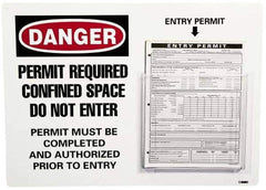 NMC - 16" Wide x 22" High, Permit Holder - Form and Permit Pocket - USA Tool & Supply